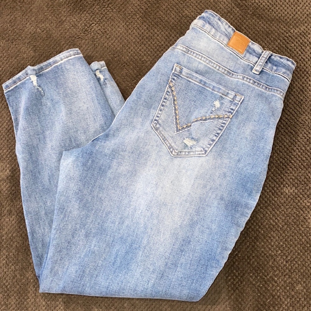 Susan Betro Light Wash Plus Boyfriend Jeans